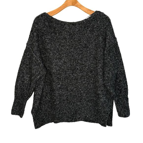 Free People Moira slouchy sweater size small black/gray - Picture 5 of 8